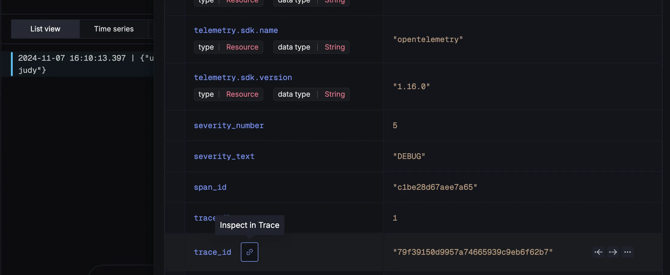 Logs to traces