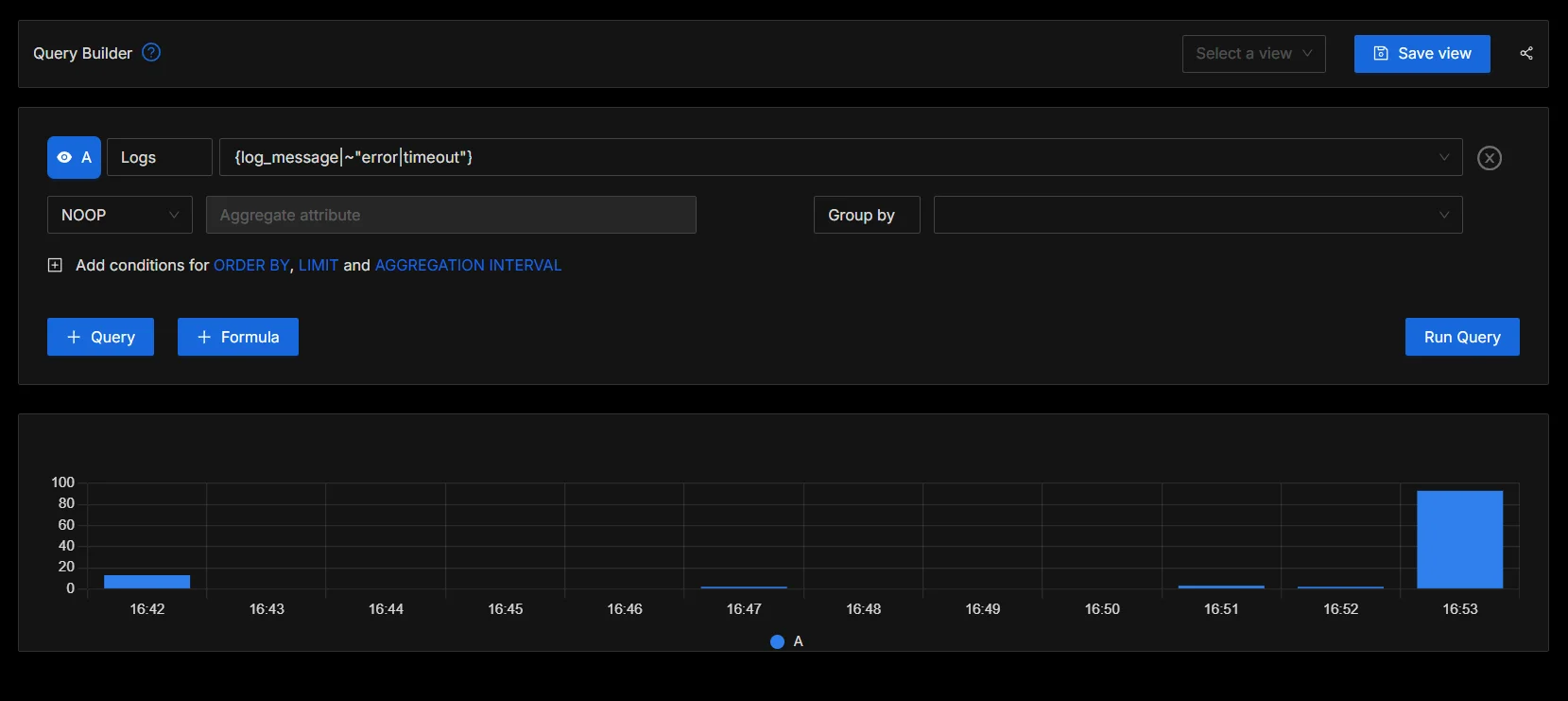 Running Regex Query in SigNoz